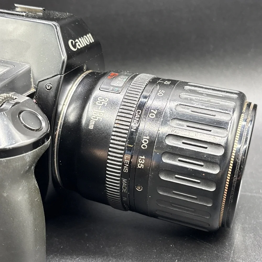 Canon EOS 630 35mm Film Camera + Canon EF 35-135mm f/4-5.6 Lens Tested Working